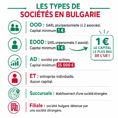 Les types d'entreprises reconnues en Bulgarie : quel choix faire ?