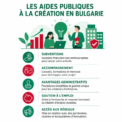 Aides publiques pour créer une entreprise en Bulgarie