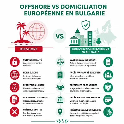 Société offshore vs domiciliation en Bulgarie : quelle différence légale en 2026 ?